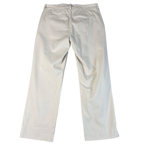 Liverpool Capri/Pant Womens 6/28 Tan Straight Leg Roman Stone Cotton Blend Slit - Picture 2 of 6